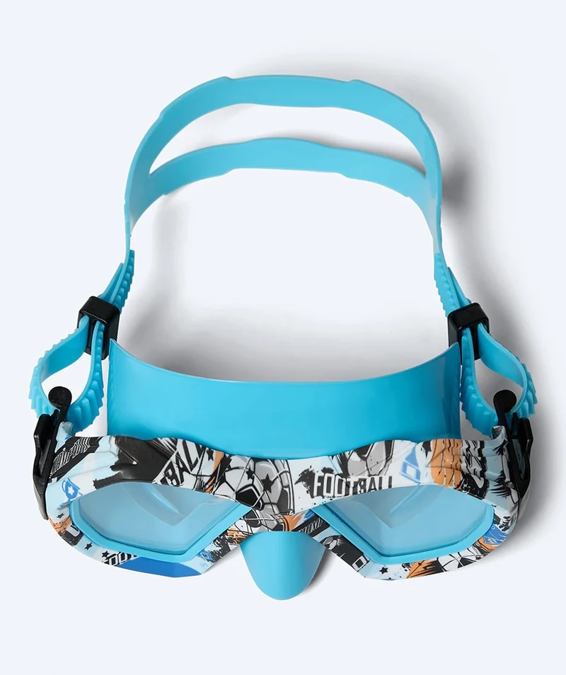 Watery Combo Schnorchelset für Junioren (8-15) - Riku Camo - Blau