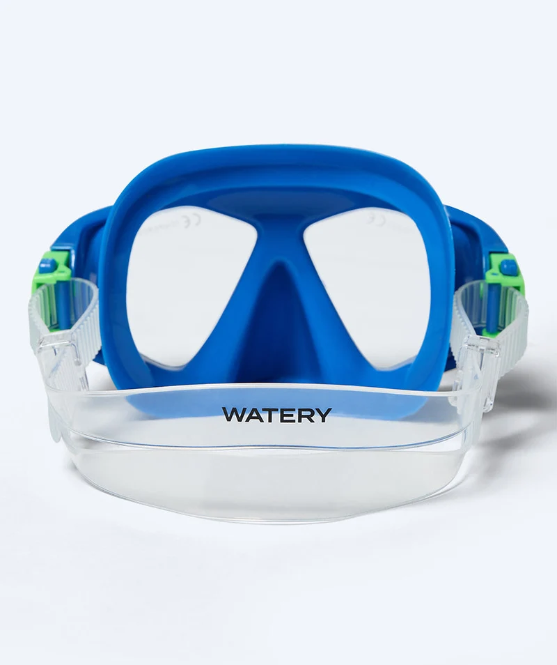 Watery Schnorchelset für Kinder (4-10) - Tropical - Blau/Grün