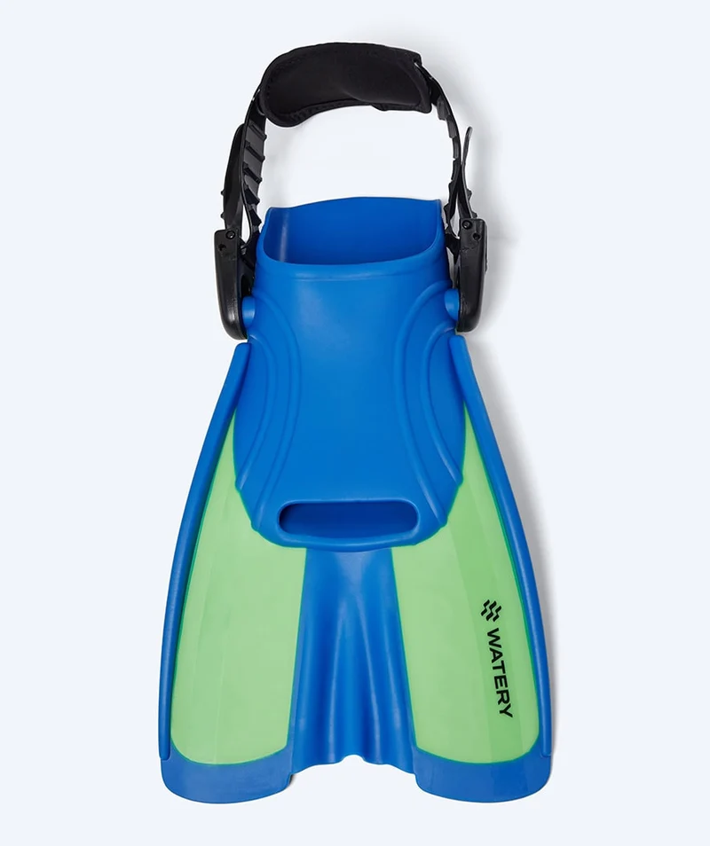 Watery Schnorchelset für Kinder (4-10) - Tropical - Blau/Grün