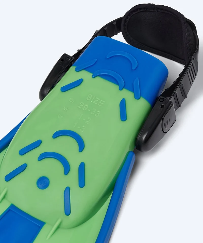 Watery Schnorchelset für Kinder (4-10) - Tropical - Blau/Grün