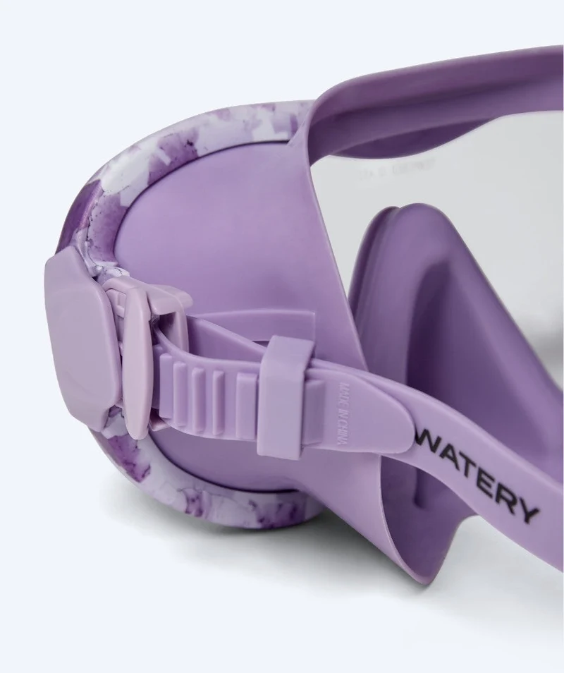 Watery Tauchmaske für Erwachsene (ab 12 Jahre) - Rudder Camo - Lila