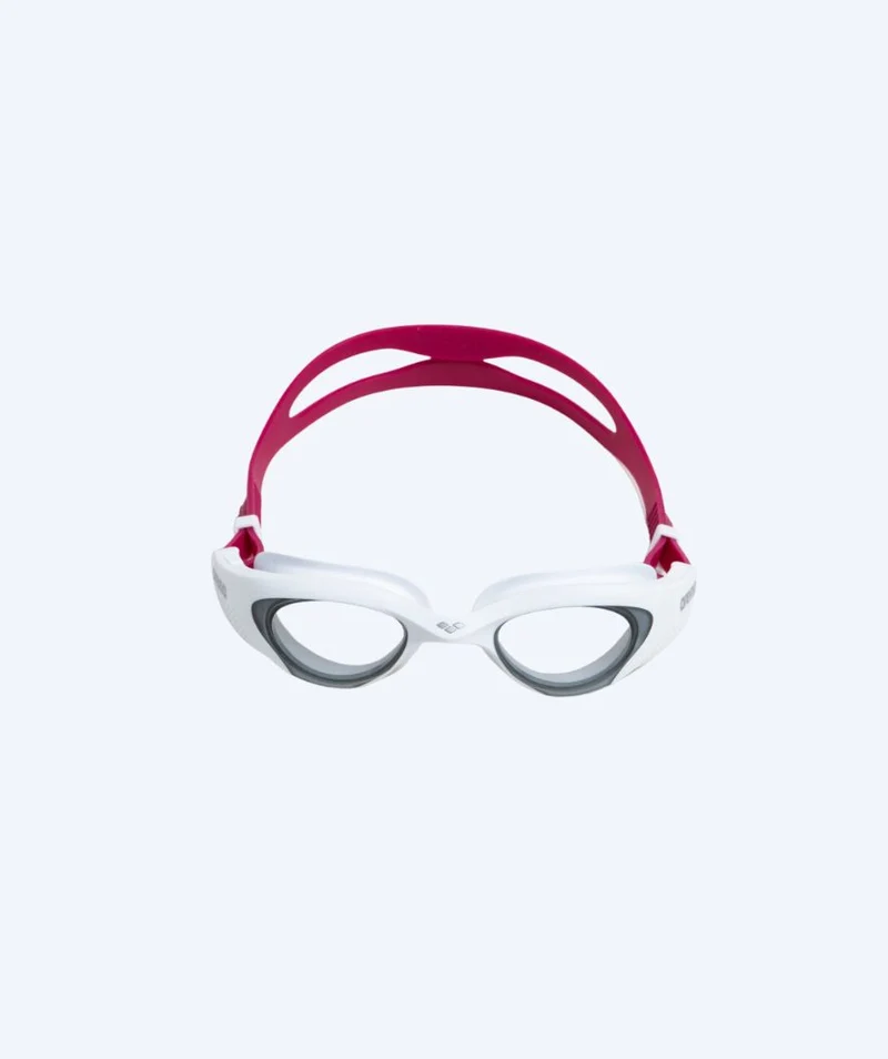 Arena Schwimmbrille für Damen - The One - Weiß/Lila (Smoke Scheiben)