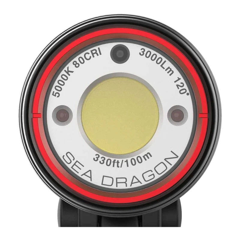 Sea Dragon 3000F LED Foto/Video Licht mit Schiene und Griff