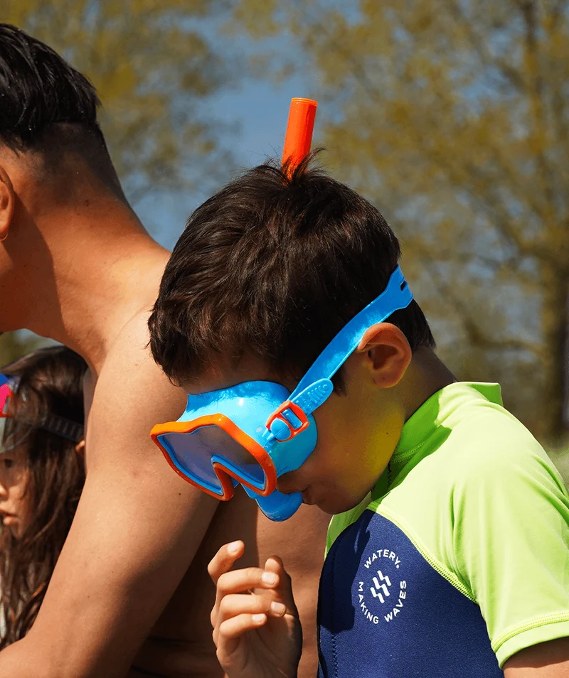 Watery Schnorchelset für Kinder (4-10) - Pulina/Bimasha - Hellrosa/Hellrosa
