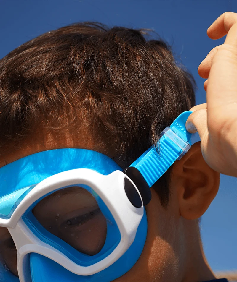 Watery Schnorchelset für Kinder (8-15) - Misu/Rilian - Blau/Schwarz