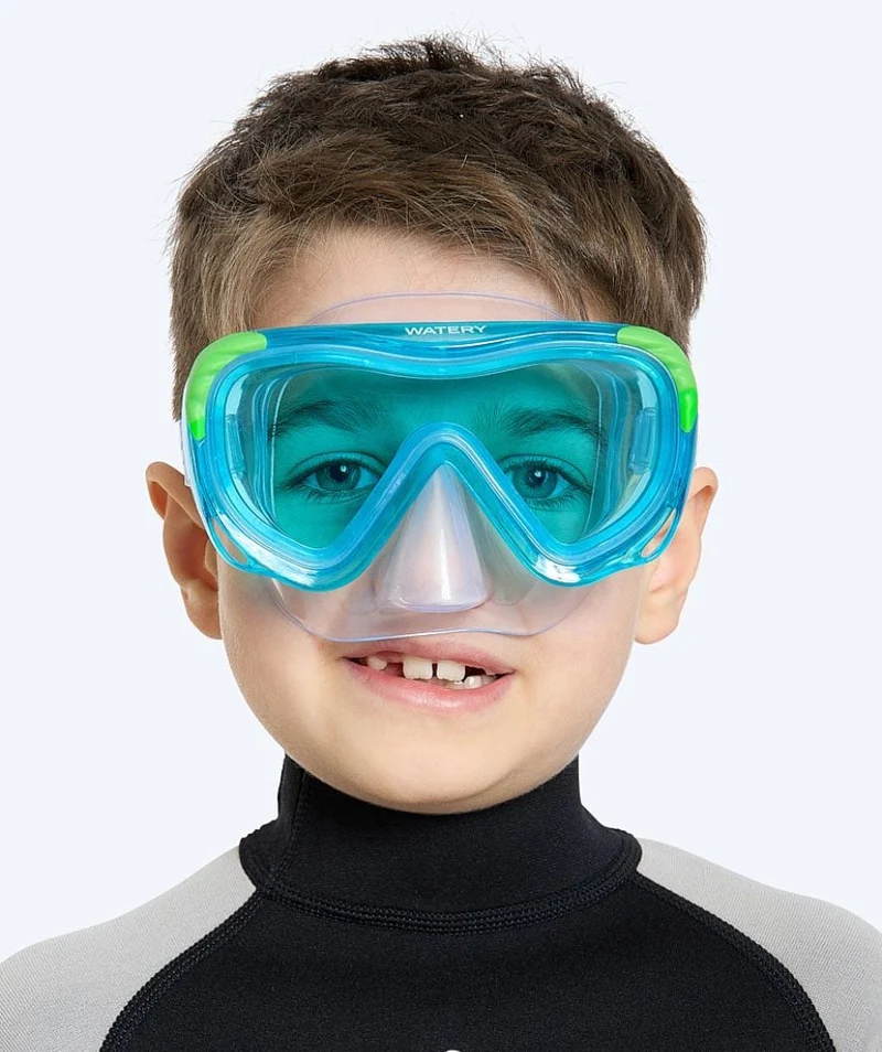 Watery Tauchmaske für Kinder (4-10) - Shore - Blau/Blau