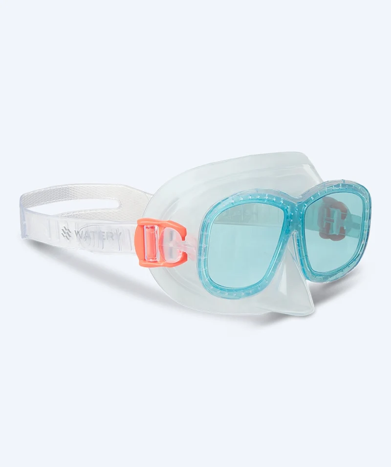 Watery Tauchmaske für Kinder (4-10) - Wyre - Weiß/Blau