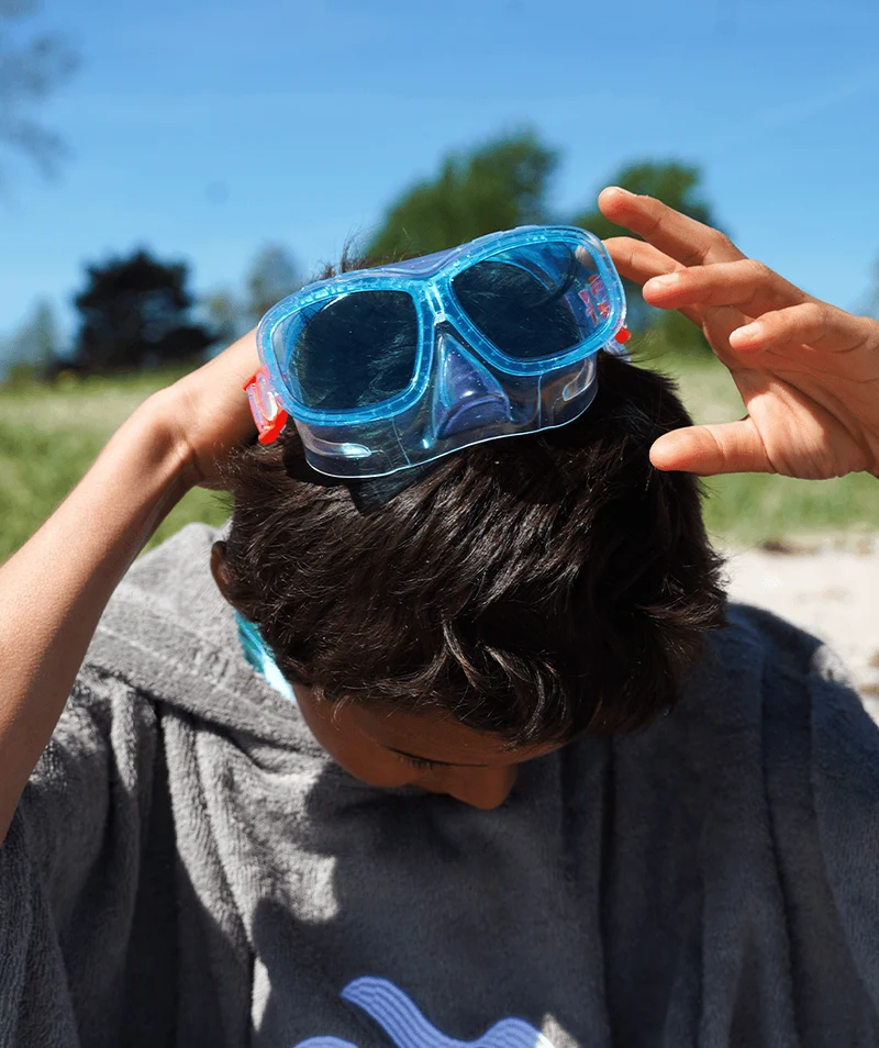 Watery Tauchmaske für Kinder (4-10) - Wyre - Weiß/Blau