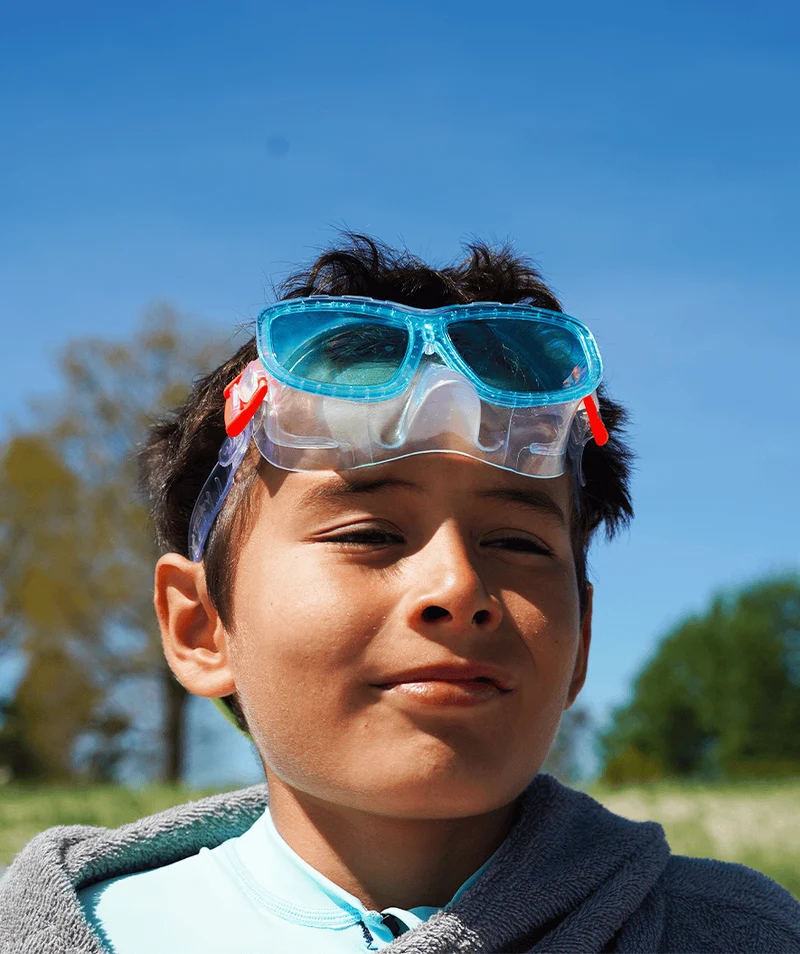 Watery Tauchmaske für Kinder (4-10) - Wyre - Weiß/Blau
