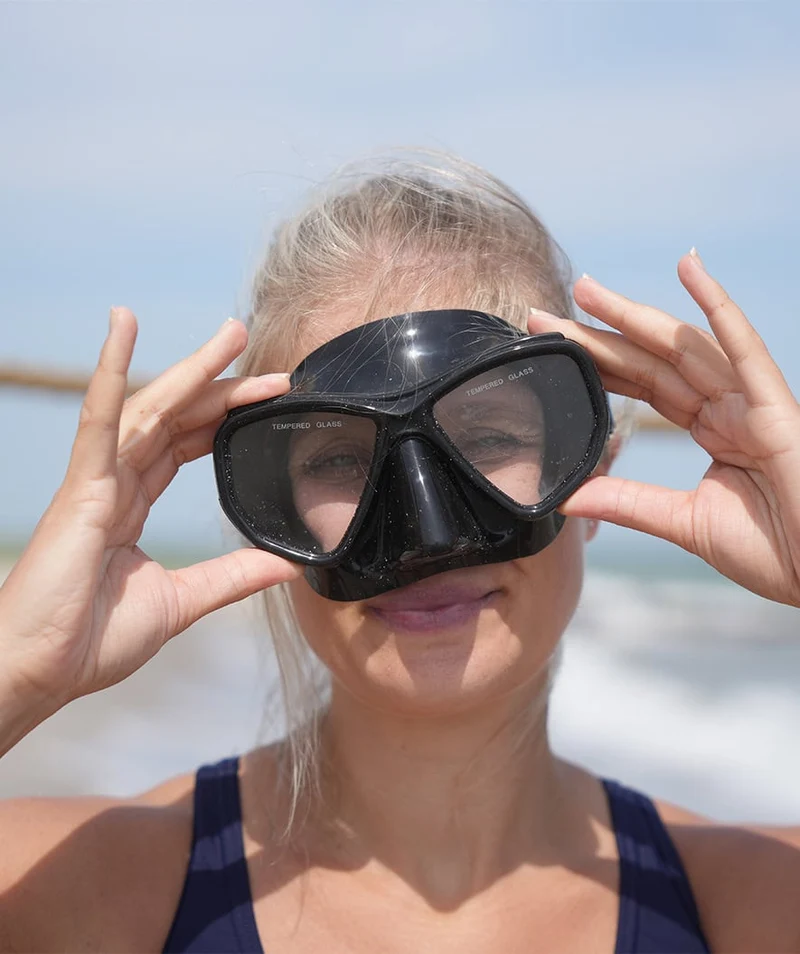 Watery Tauchmaske für Erwachsene (ab 15 Jahre) - Fenton Pro - Schwarz