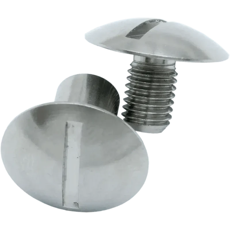 Book Screw Set round chrome