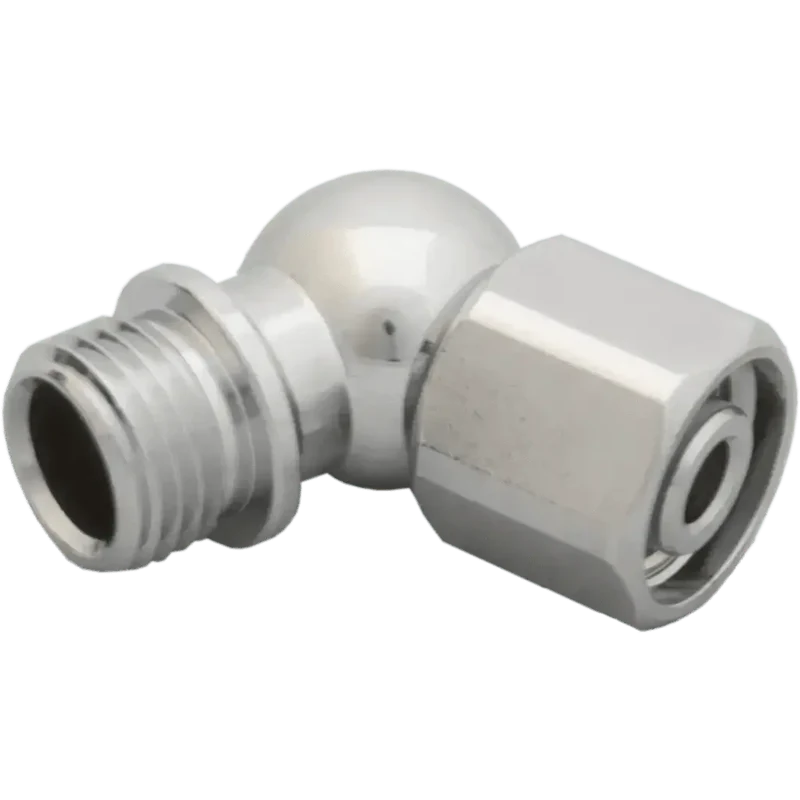 High Flow Adapter 110 degree chrome 9/16 inch