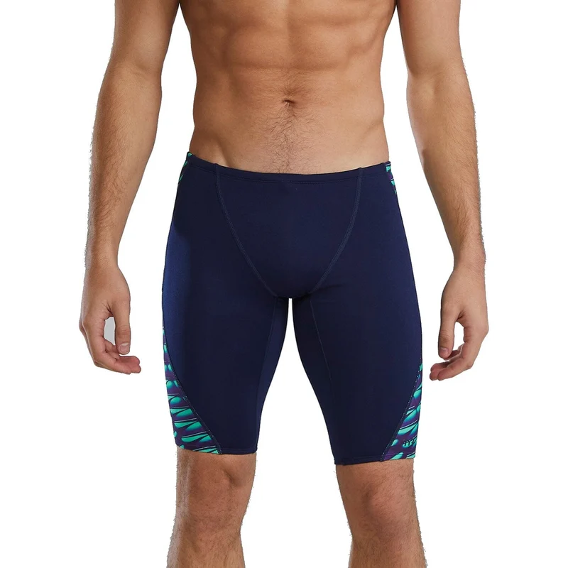 TYR Dragonflye Durafast Elite Blade Splice Men's Jammer - Green/Navy