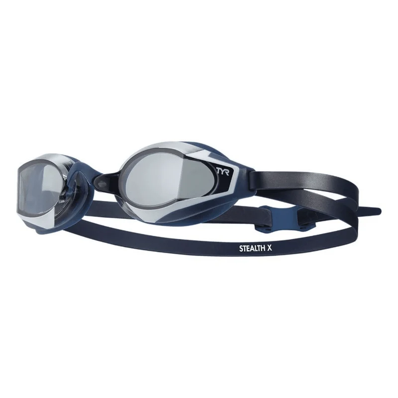 TYR Stealth X Racing Goggles - Smoke/Navy