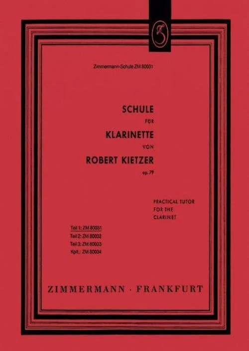 Schule für Klarinette. Tl.1