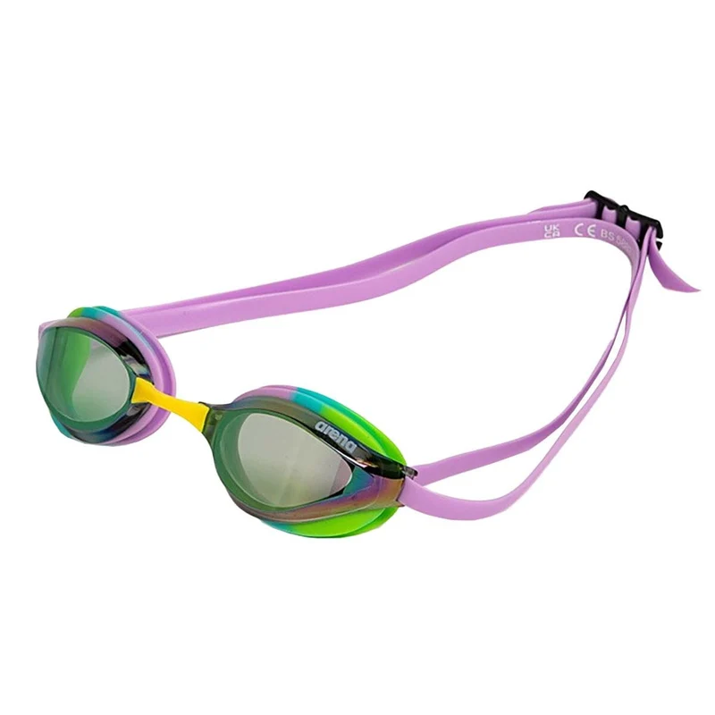 Arena Python Mirror Goggles - Green/Violet/Green