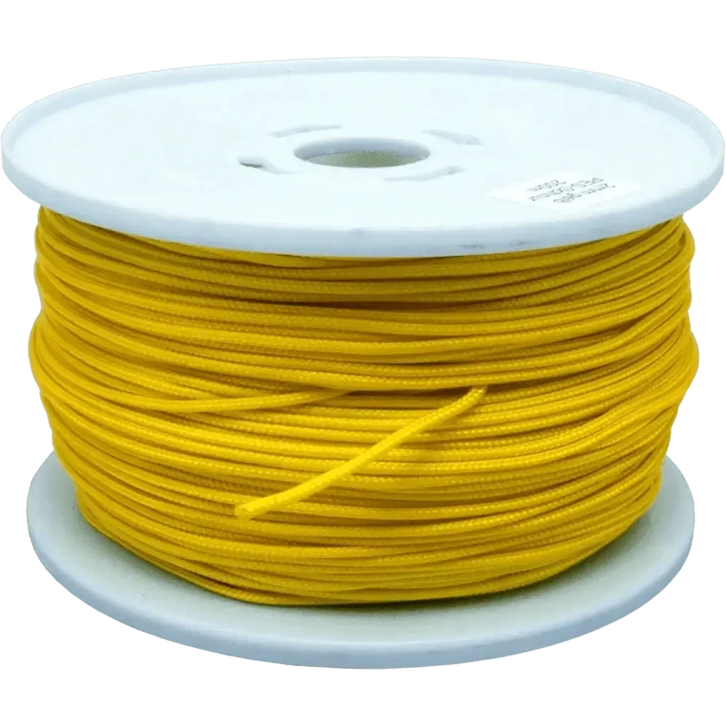 Caveline PES, ca. 200 m Spool, 2 mm , braided, YELLOW yellow 2mm 200m