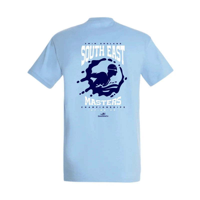 Swim England South East Masters Championships 2025 T-Shirt - Sky Blue
