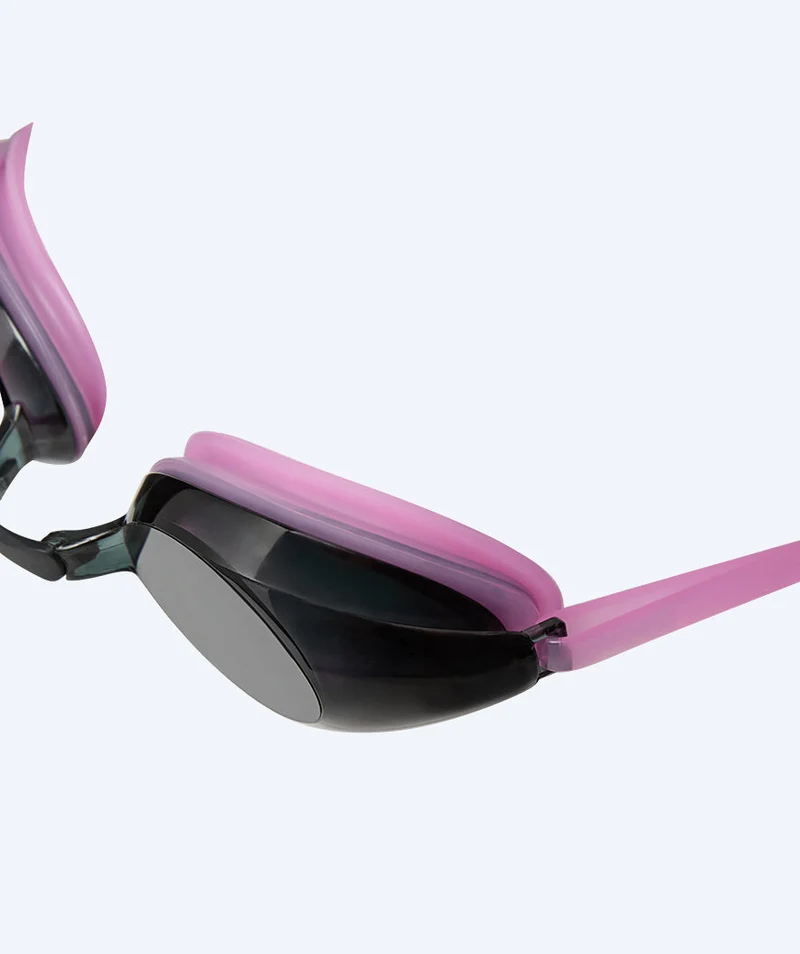 Watery Schwimmbrillen mit Sehstärke für Kurzsichtige Erwachsene - (-1.5) – (-8.0) - Catch - Rosa (Smoke Scheiben)