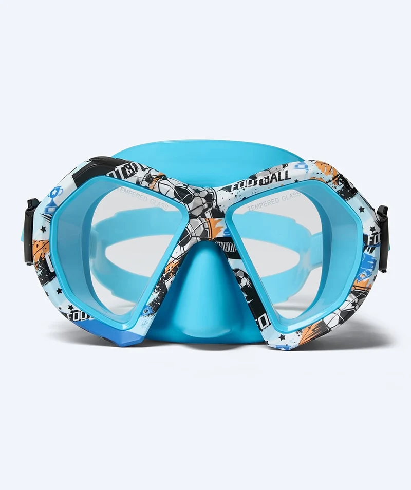 Watery Combo Schnorchelset für Junioren (8-15) - Riku Camo - Blau