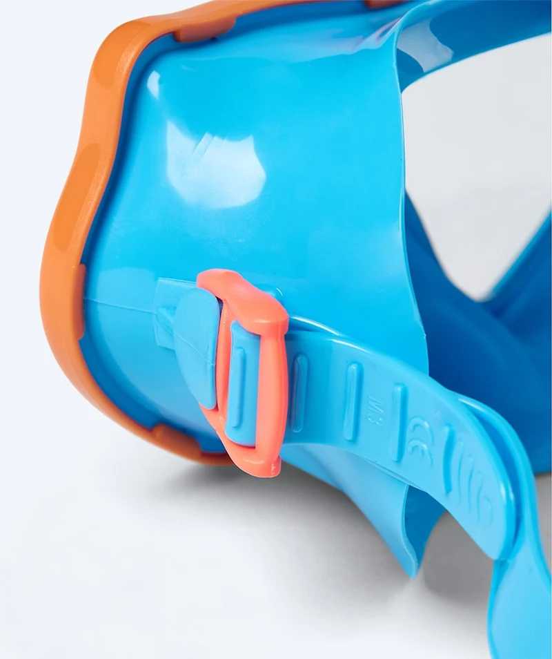 Watery Combo Schnorchelset für Kinder (4-10) - Pulina - Blau/Orange
