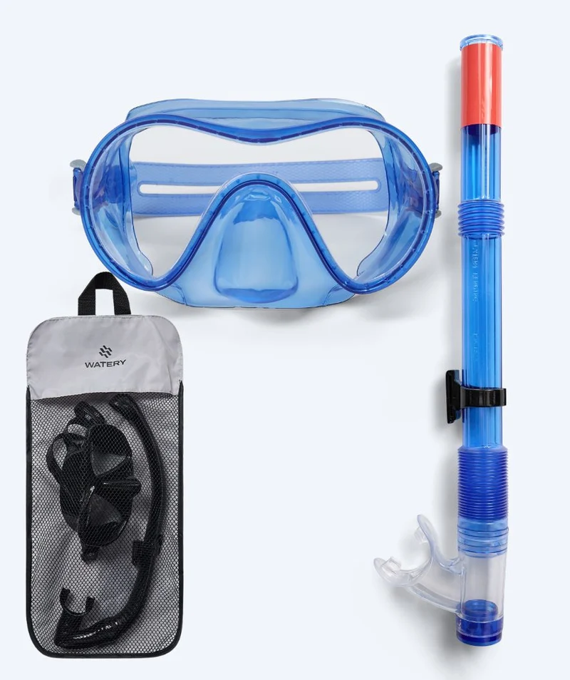 Watery Combo Schnorchelset für Junioren (8-15) - Jubal - Blau