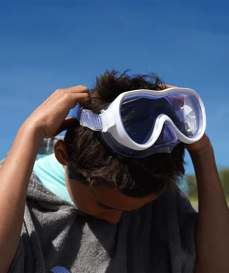 Watery Combo Schnorchelset für Junioren (8-15) - Odine - Weiß