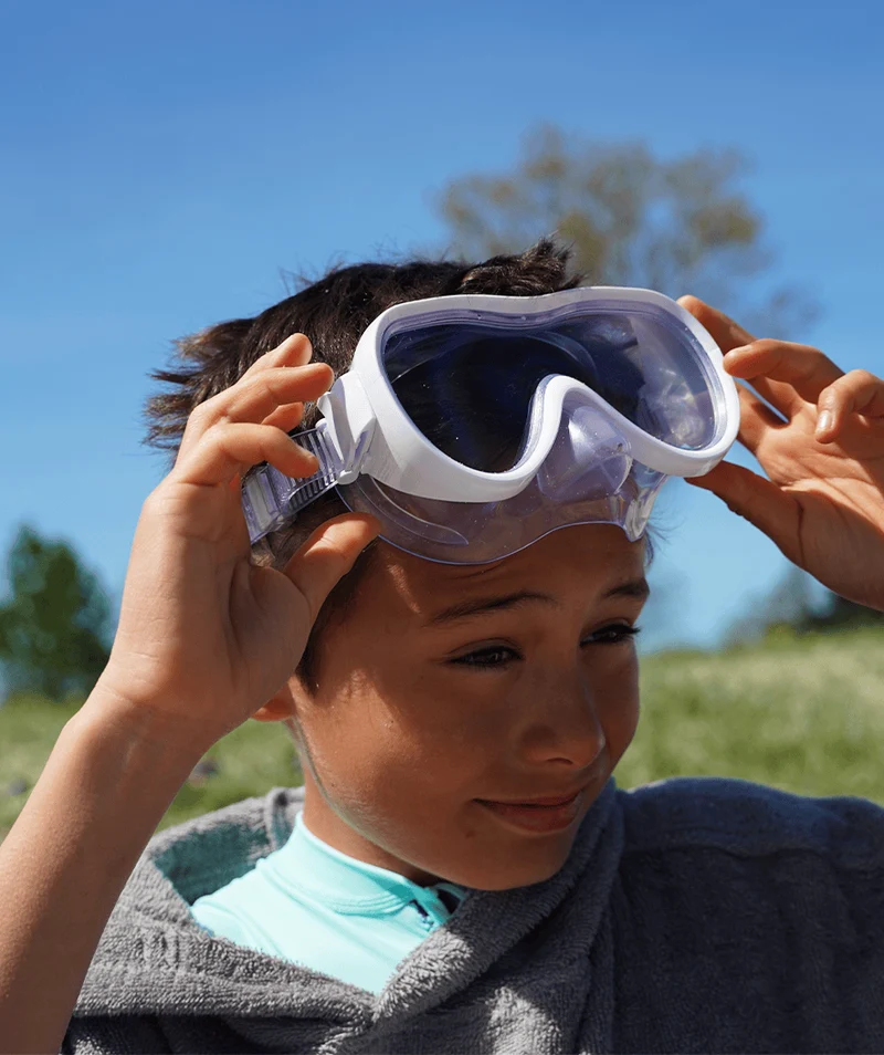 Watery Combo Schnorchelset für Junioren (8-15) - Odine - Blau/Weiß
