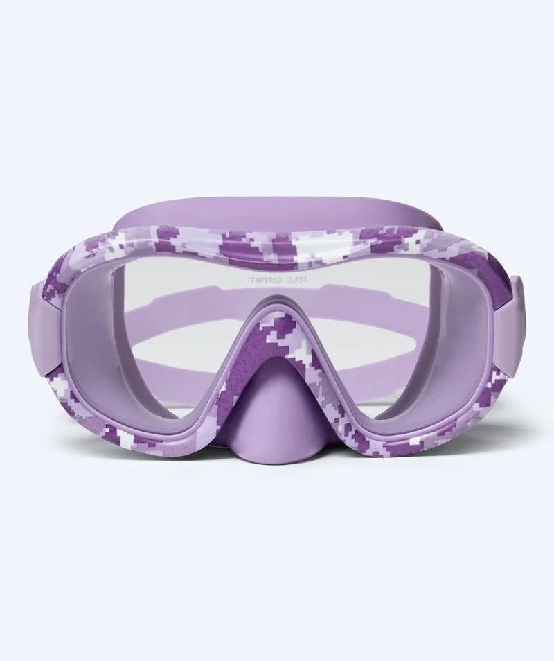 Watery Combo Schnorchelset für Erwachsene - Rudder Camo - Lila