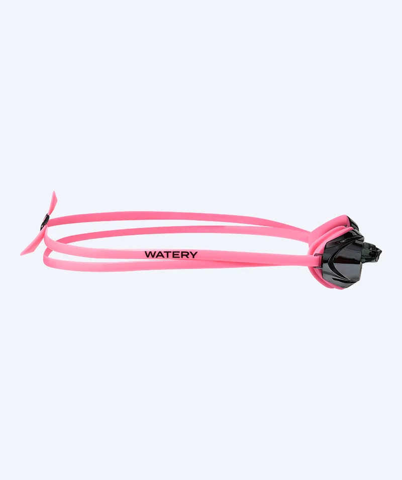 Watery Elite Schwimmbrillen - Captain Mirror - Rosa/Silber