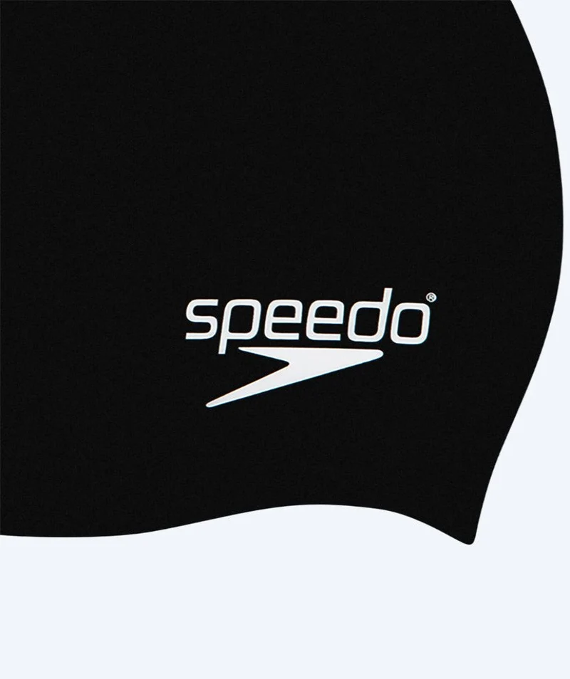 Speedo Badekappe für Junioren (6-16) - Plain - Schwarz