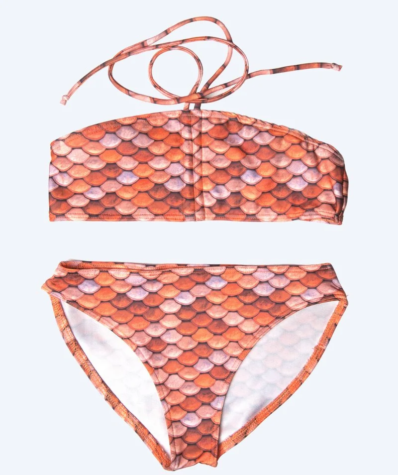 Kuaki Mermaids Bikini Unterteil für Mädchen - Orange
