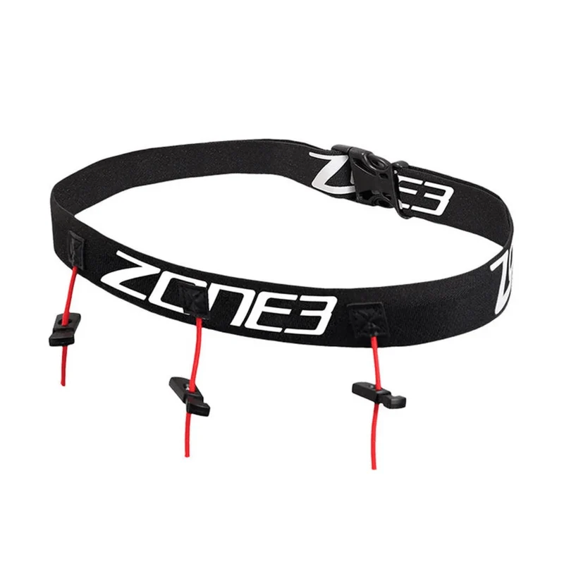 Zone3 Kids Race Belt - Black/Red/White