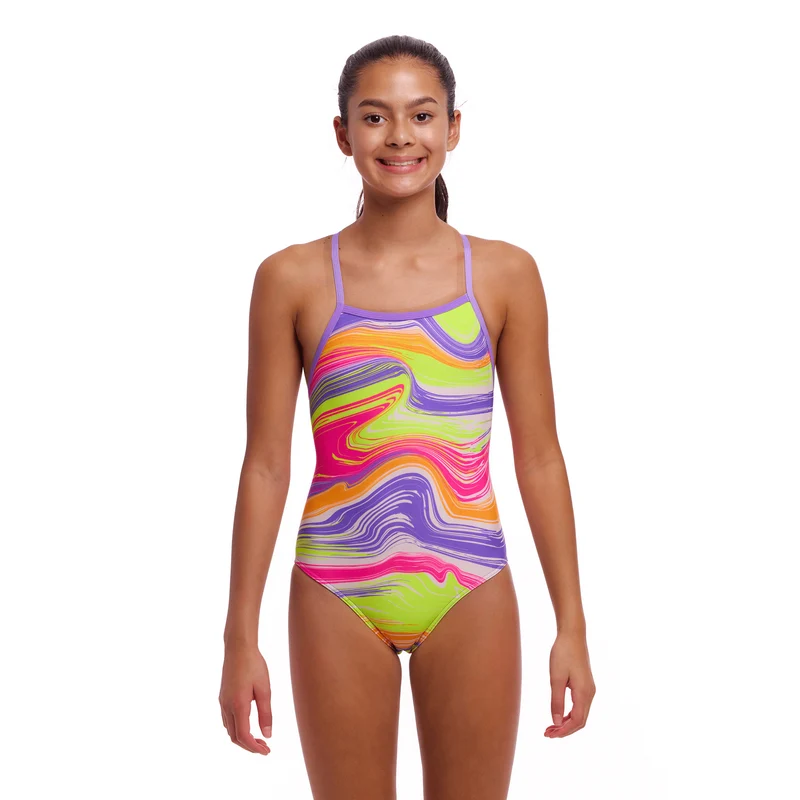 Funkita Colour Contour Tie Me Tight Girls Swimsuit