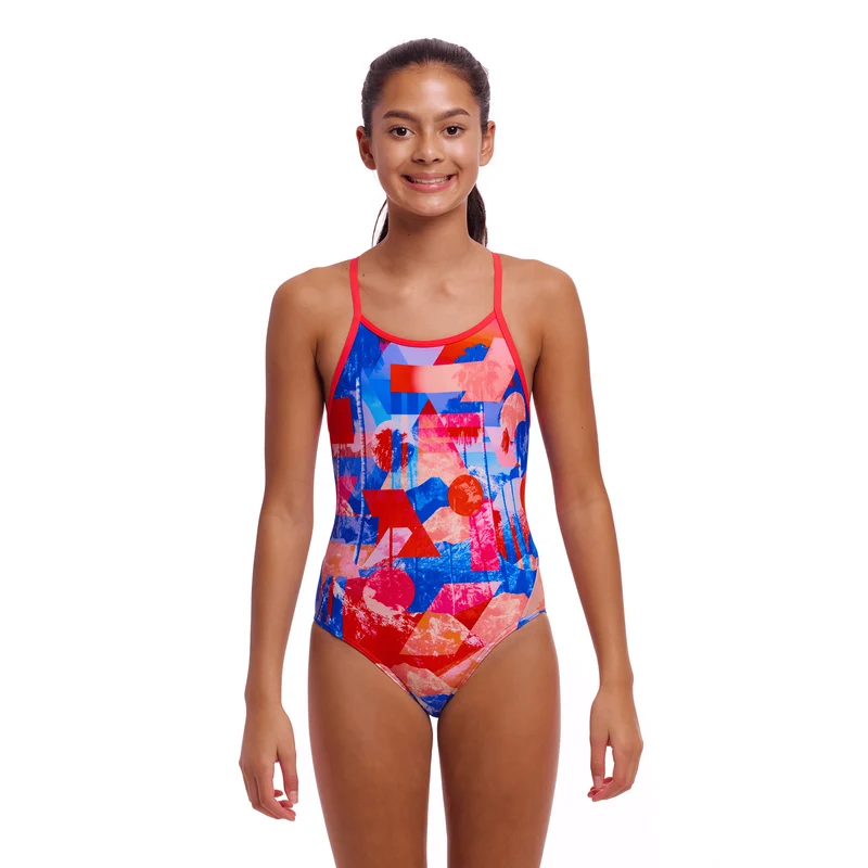 Funkita Miss Adventure Girl's Diamond Back Swimsuit