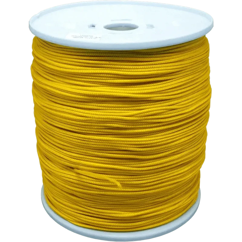Caveline PES, ca. 500 m Spool, 2 mm , braided, YELLOW yellow 2mm 500m