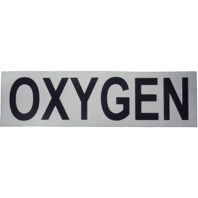 Sticker OXYGEN white/black 16,5cm x 4,5cm