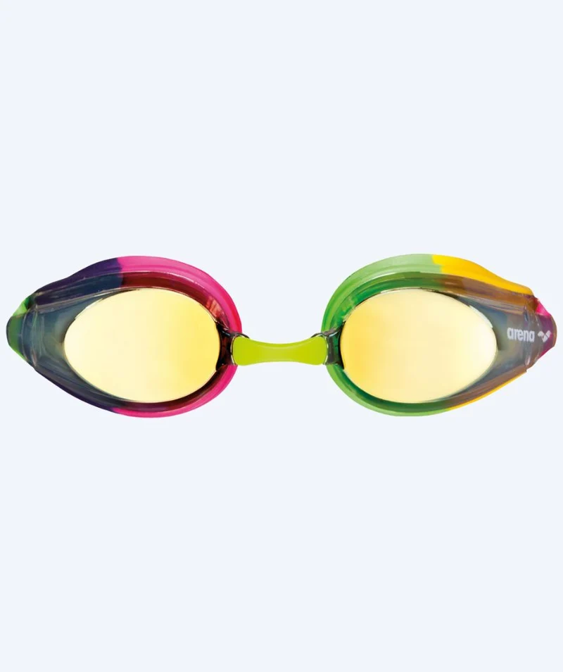 Arena Wettkampf Schwimmbrille für Kinder (6-12) - Tracks Mirror - Hellrosa/Lila