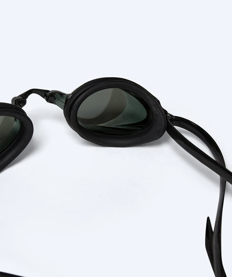 Watery Elite Schwimmbrillen - Captain Mirror - Schwarz/Silber