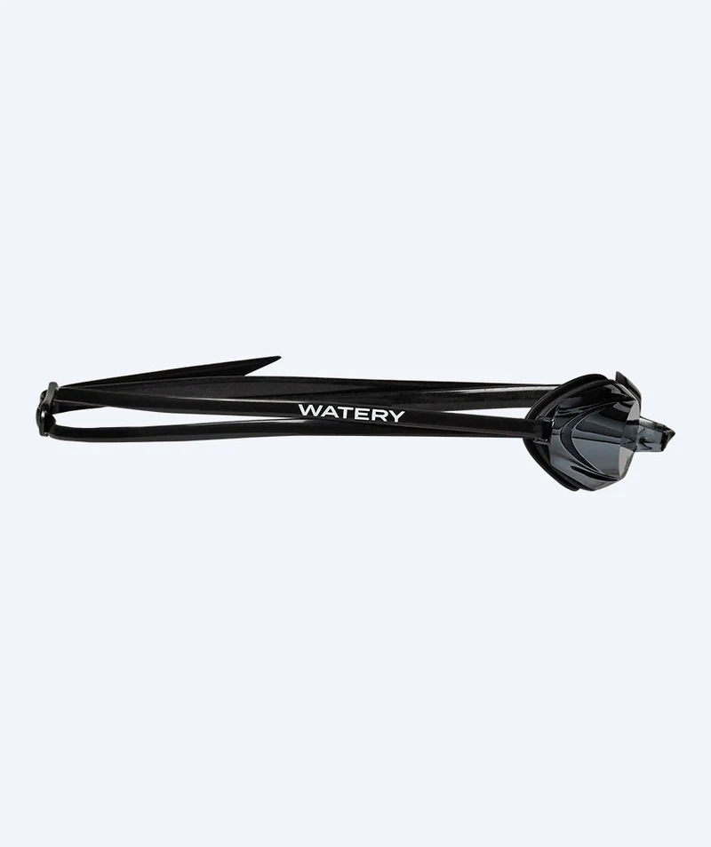 Watery Elite Schwimmbrillen - Captain Mirror - Schwarz/Silber