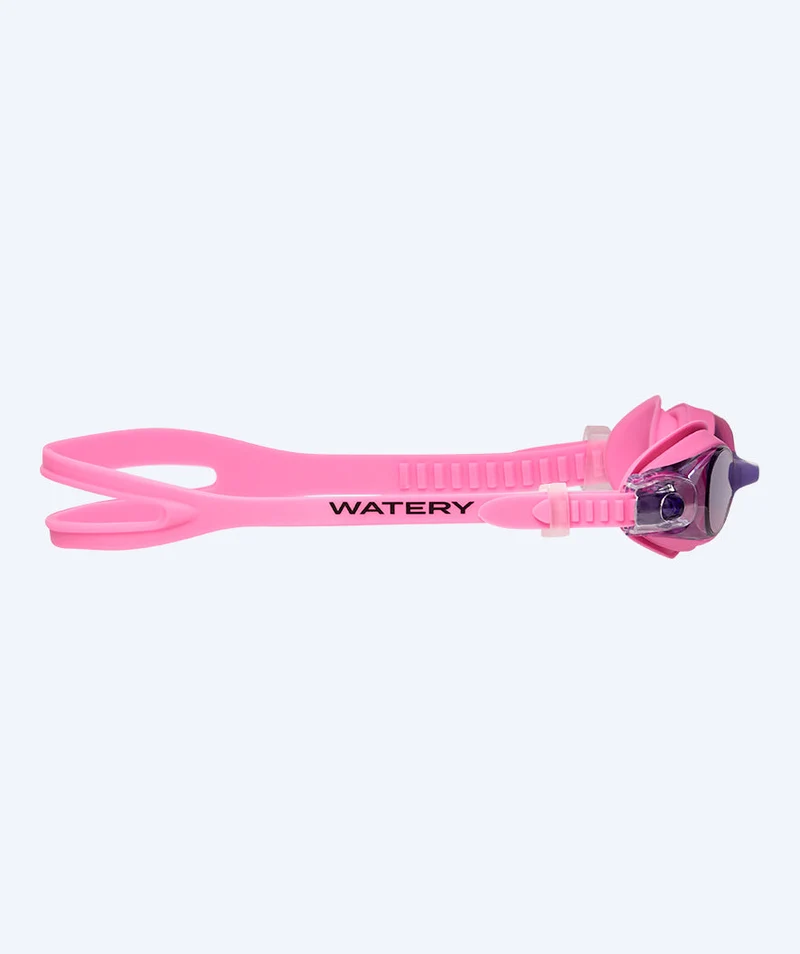 Watery Schwimmbrille für Kinder - Aqualife - Rosa (Rosa Scheiben)
