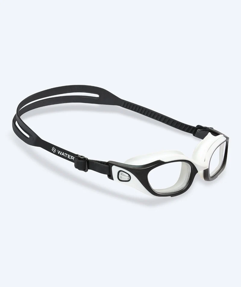 Watery Schwimmbrille für Freizeitschwimmer - Clyde Active - Schwarz/Klar