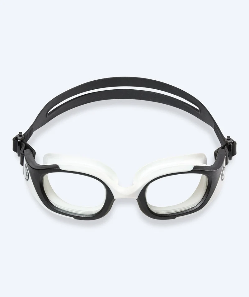 Watery Schwimmbrille für Freizeitschwimmer - Clyde Active - Schwarz/Klar