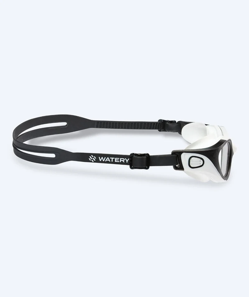 Watery Schwimmbrille für Freizeitschwimmer - Clyde Active - Schwarz/Klar