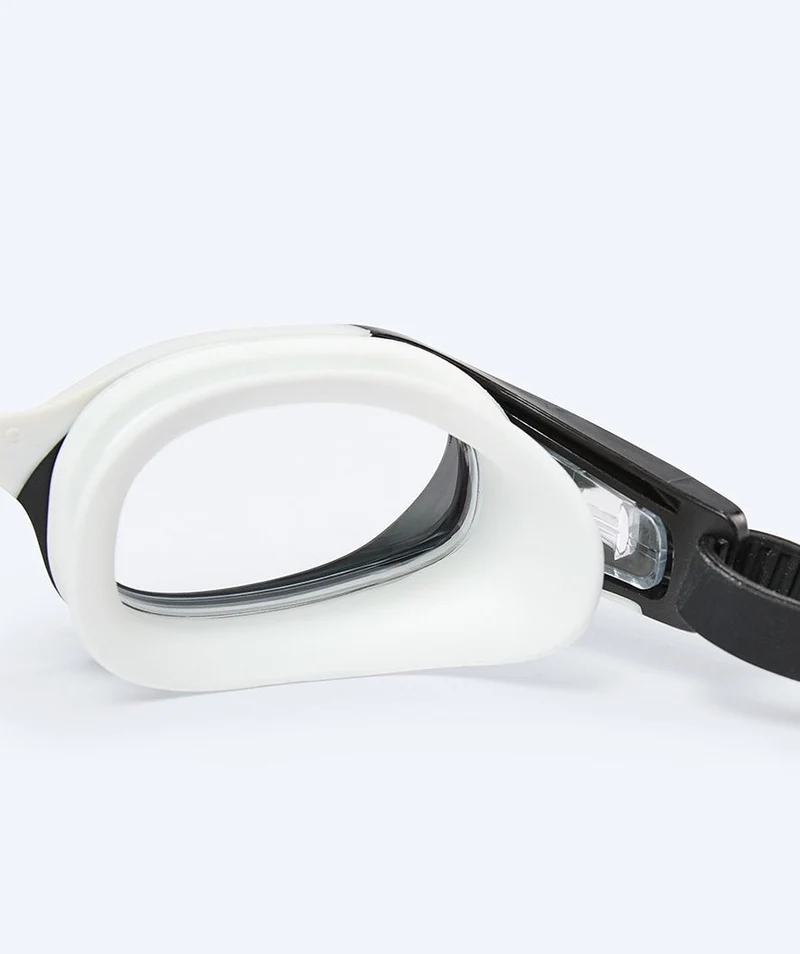 Watery Schwimmbrille für Freizeitschwimmer - Clyde Active - Schwarz/Klar