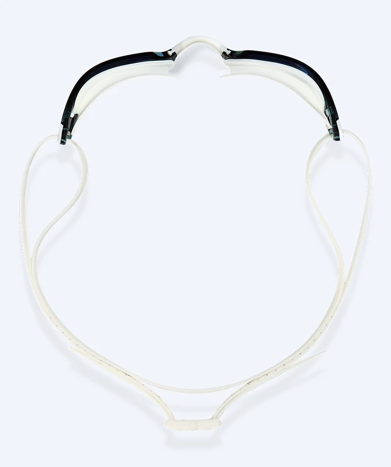 Watery Wettkampf Schwimmbrille für Kinder - Power Lane - Weiß/Gold