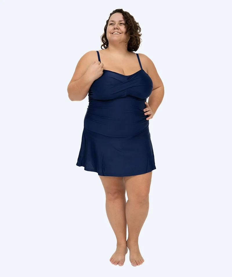 Watery Badeanzug mit Rock für Damen - Lana - Dunkelblau