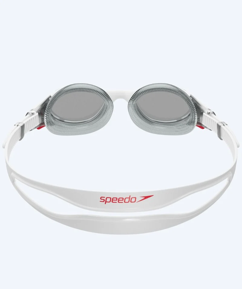 Speedo Schwimmbrille für Freizeitschwimmer - Biofuse 2.0 - Weiß (Smoke Scheiben)