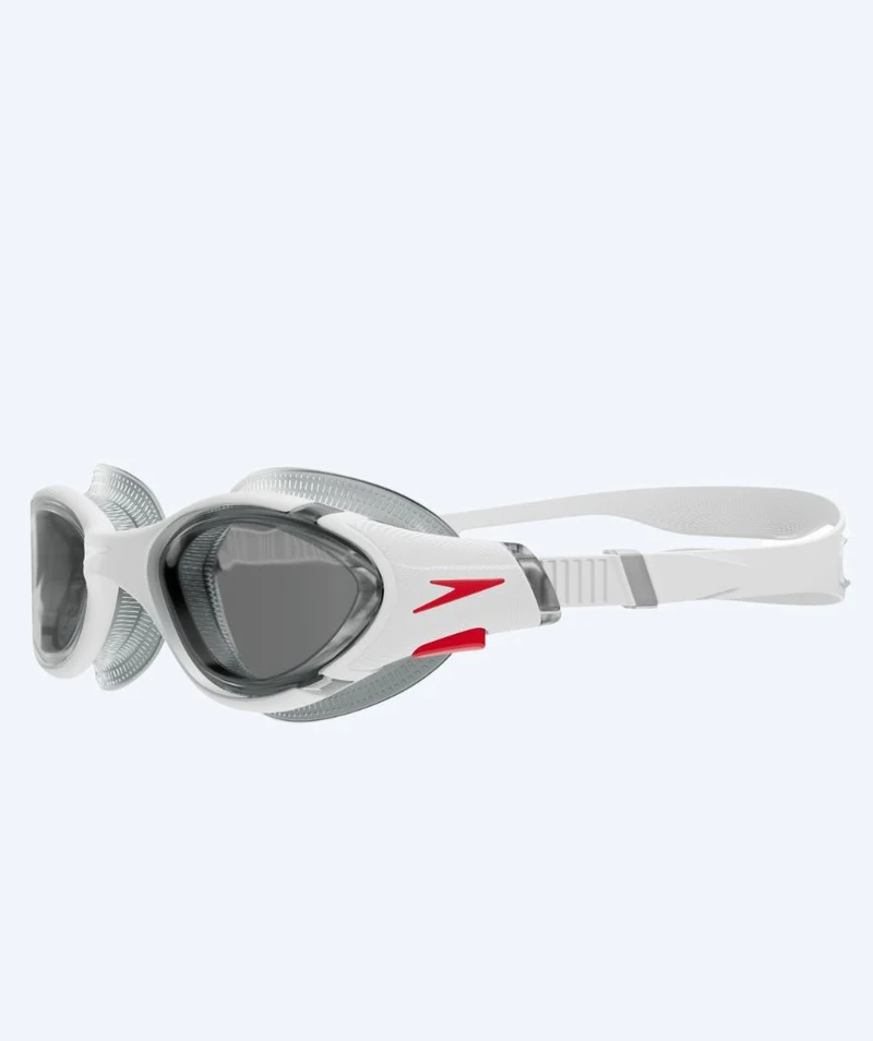 Speedo Schwimmbrille für Freizeitschwimmer - Biofuse 2.0 - Weiß (Smoke Scheiben)
