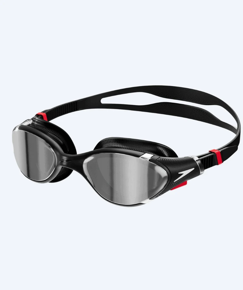 Speedo Schwimmbrille für Freizeitschwimmer - Biofuse 2.0 Mirror - Schwarz/Silber